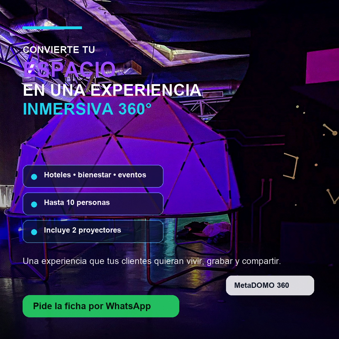 MetaDOMO 360 con visuales inmersivos